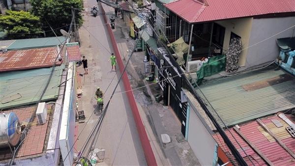 Hình ảnh cuộc sống thường ngày của người dân tại ngõ 54 Ngọc Hồi, Hoàng Mai